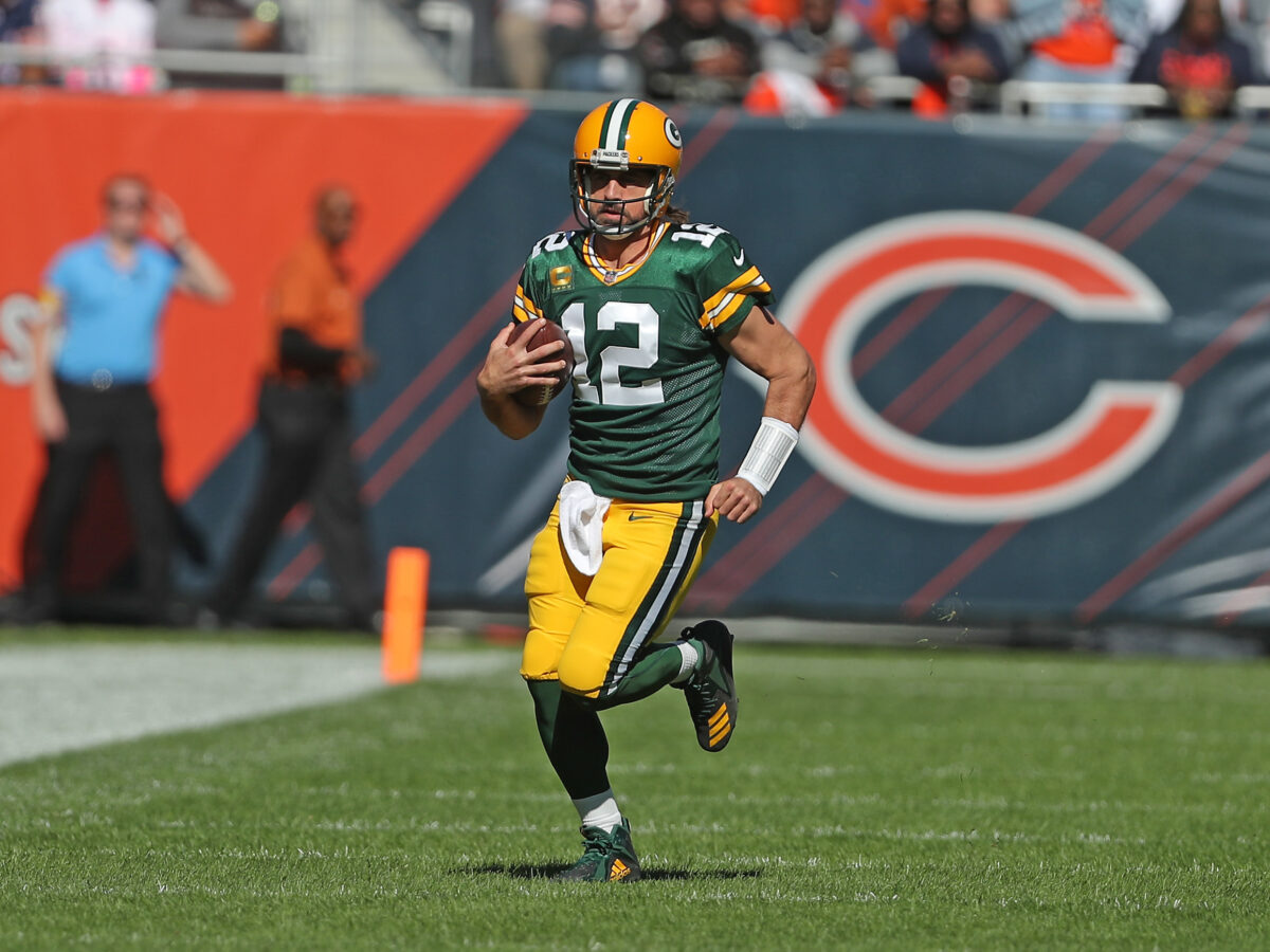 The Bears and their fans enthusiastically celebrated Aaron Rodgers’ departure from the NFC North