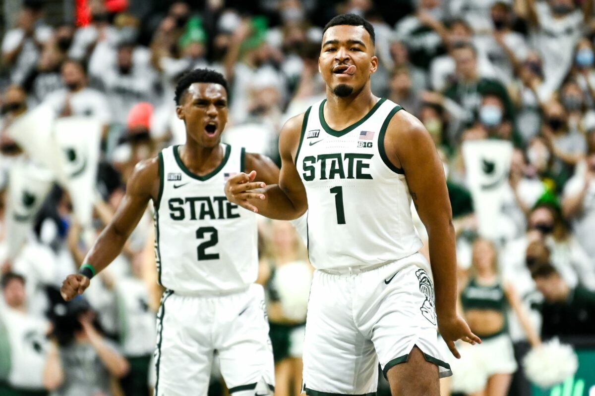Former Michigan State basketball guard Pierre Brooks II announces transfer to Butler