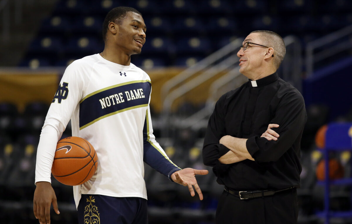 Happy birthday to Notre Dame basketball chaplain Rev. Pete McCormick