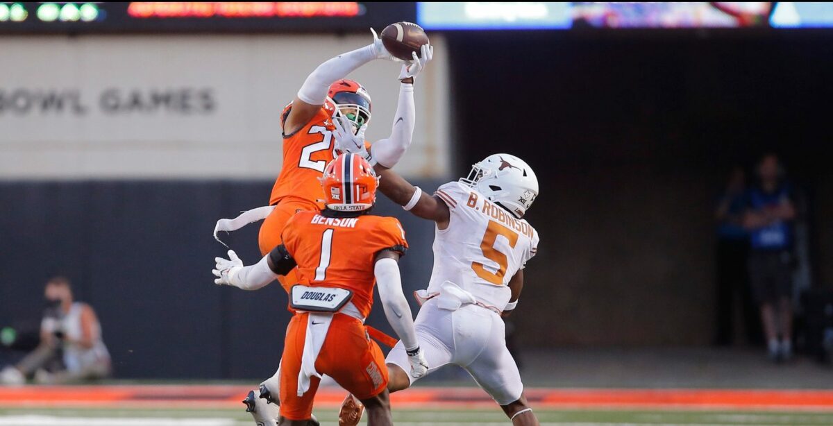 Eagles hosted Oklahoma State safety Jason Taylor II on a top 30 pre-draft visit