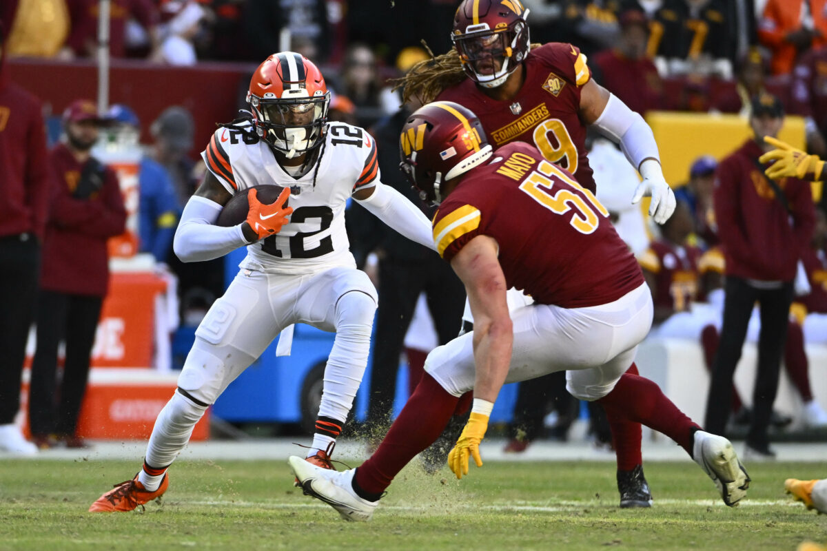 Report: Browns WR Michael Woods II tears Achilles while training