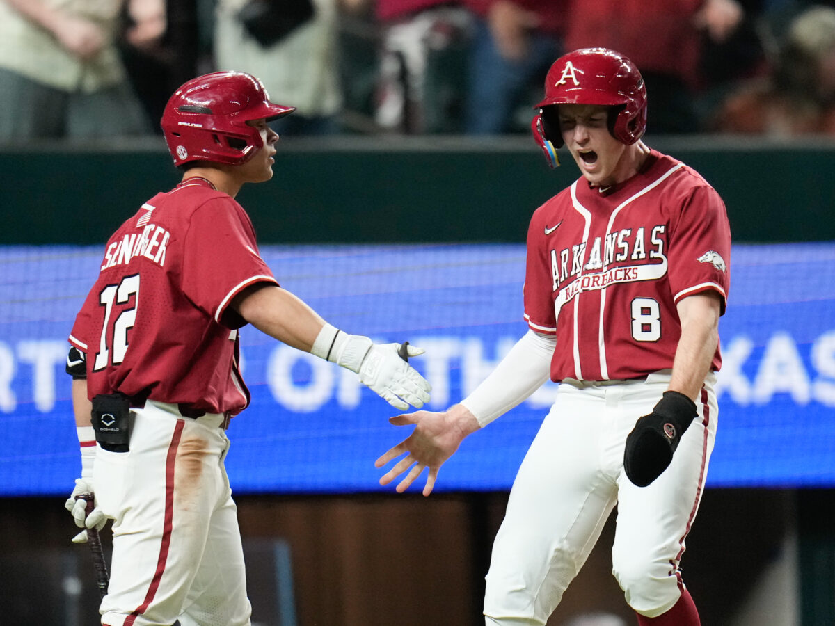 Arkansas outfielder Jace Bohrofen named national Player of the Week