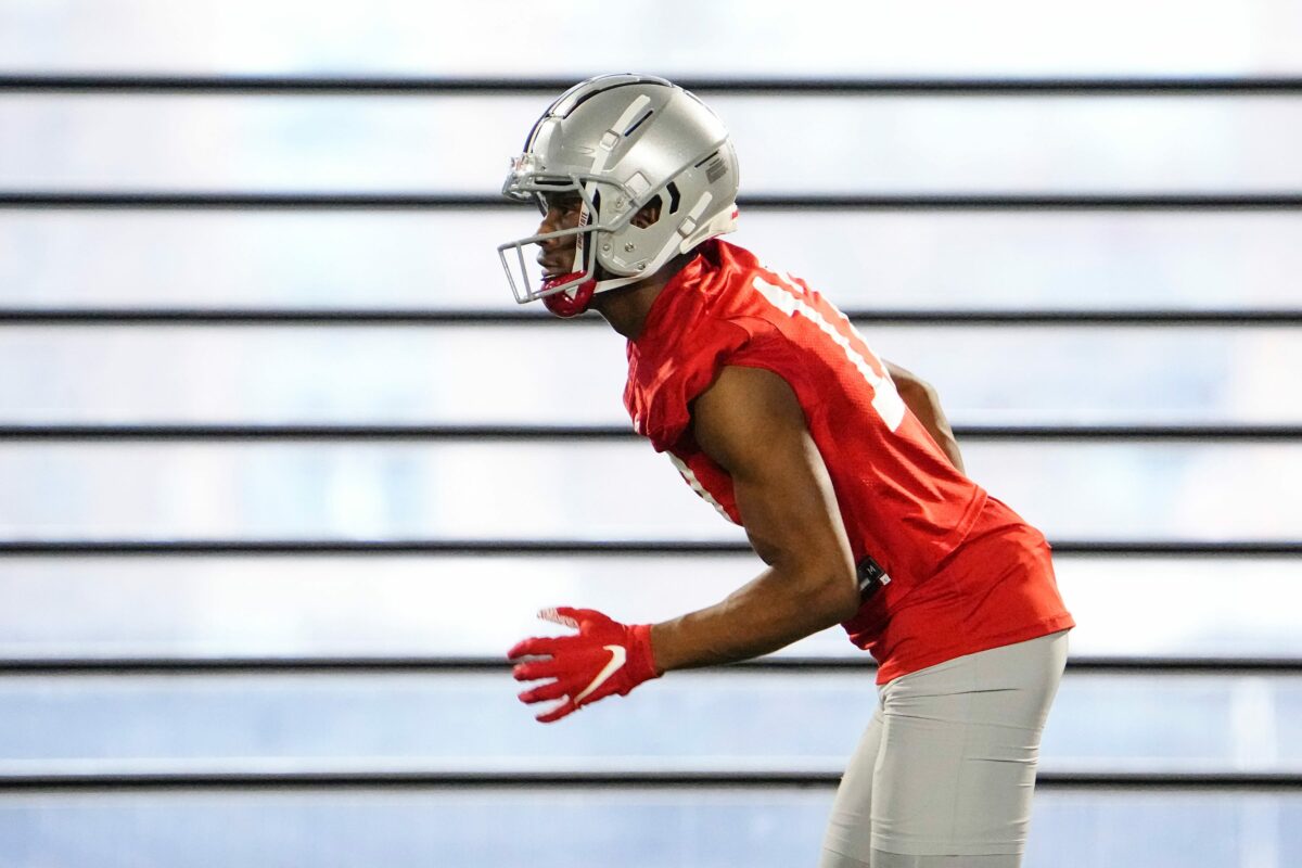 Ohio State early enrollee wide receiver Carnell Tate impresses during scrimmage