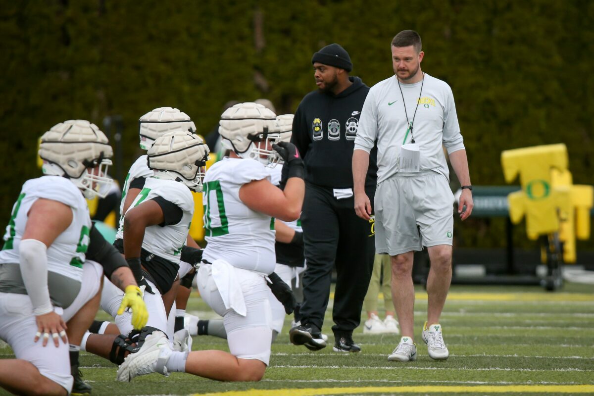 Notable quotes from Dan Lanning after Ducks’ 9th spring practice