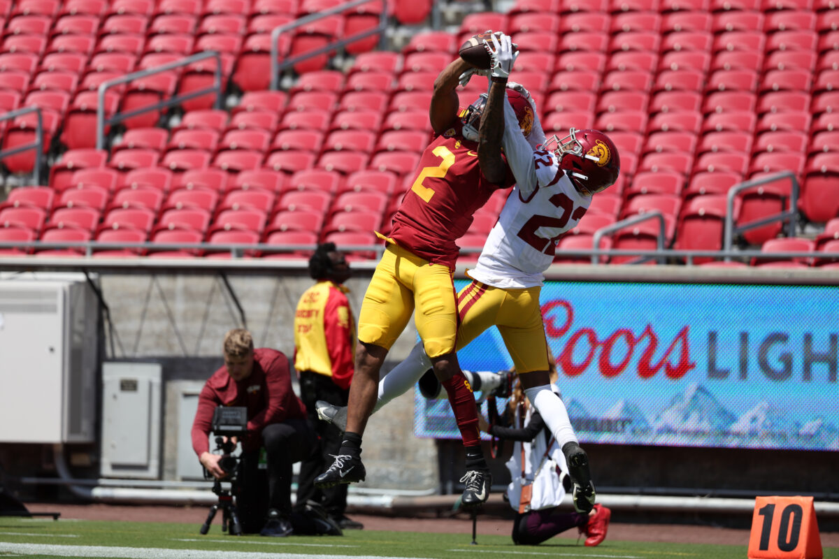 USC had busted coverage on first drive of spring game, then settled down