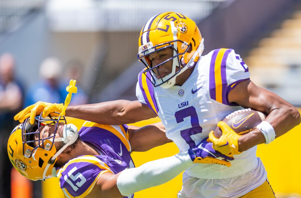 LSU wide receiver named a spring practice standout by On3
