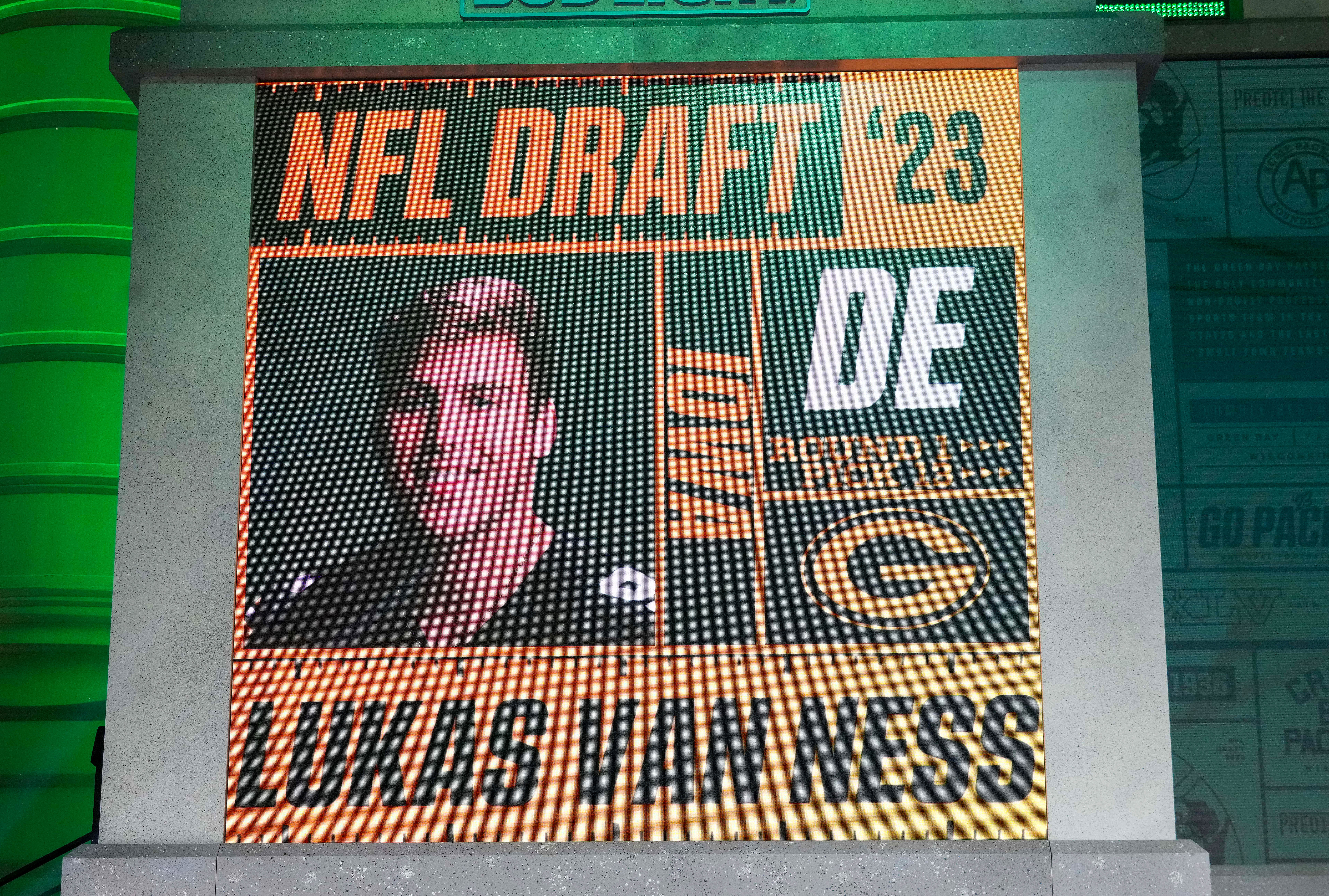 Packers GM Brian Gutekunst on Lukas Van Ness: ‘Really big upside’