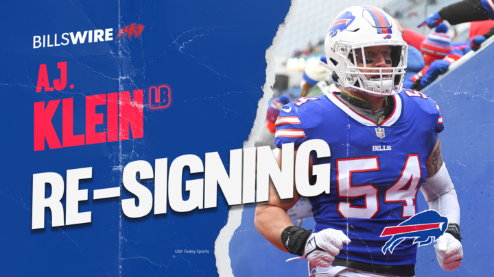 Bills re-sign LB AJ Klein to one-year deal