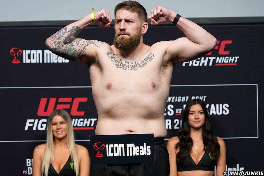 Chris Daukaus drops down to light heavyweight, meets Khalil Rountree at UFC 289