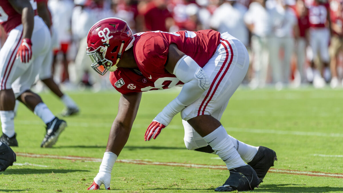 Alabama DL Justin Eboigbe reports that he is fully cleared from neck injury
