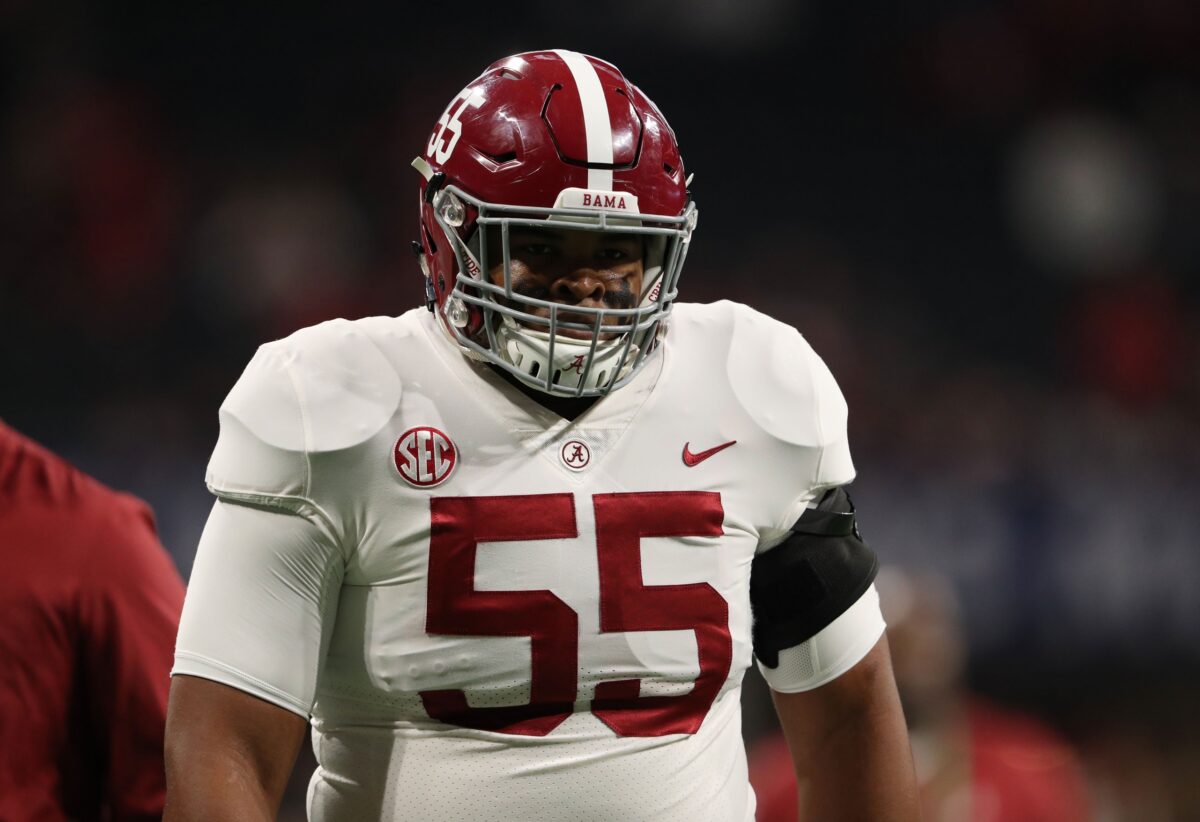 Former Alabama OL Emil Ekiyor signs with Indianapolis Colts