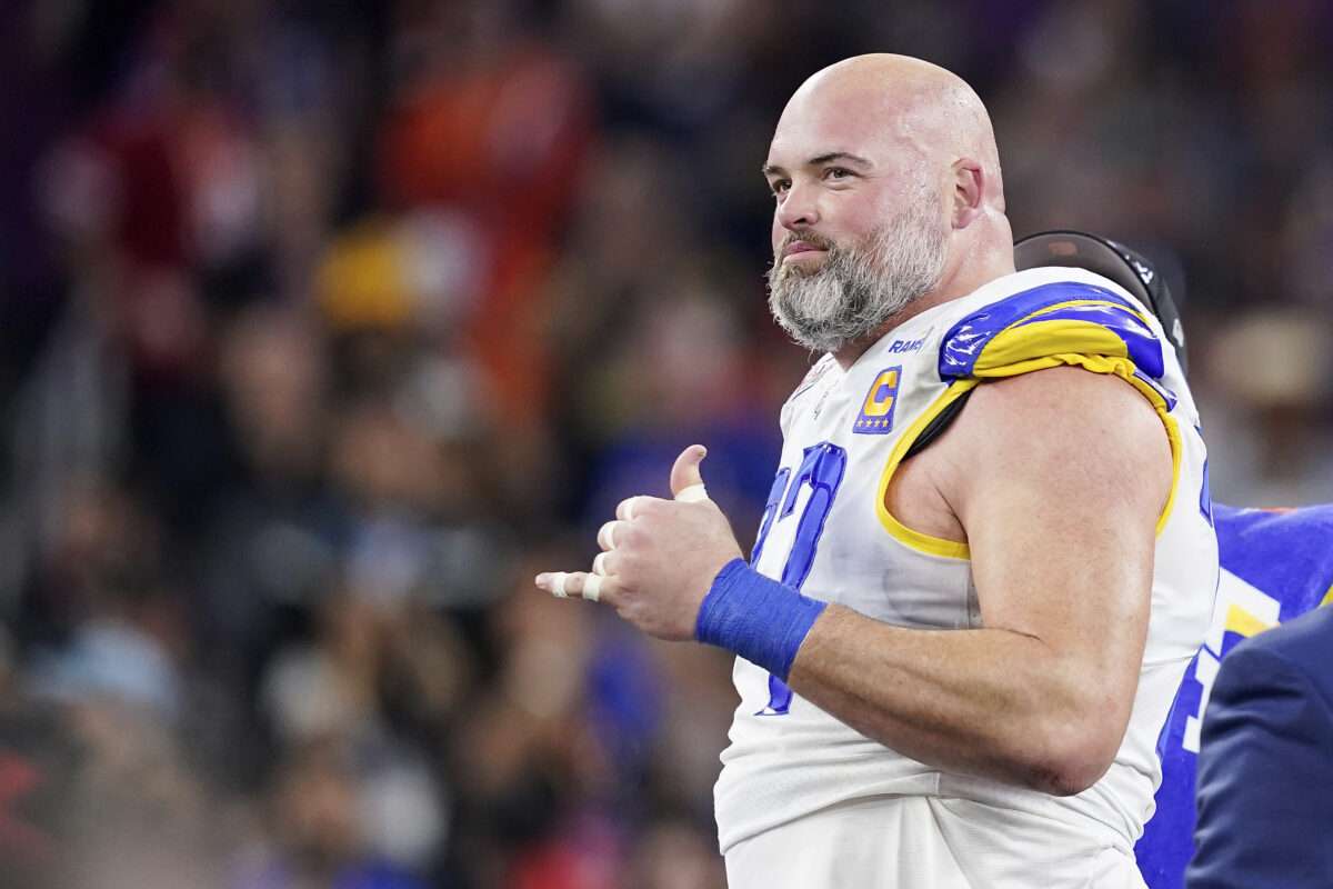 Andrew Whitworth loves that the Rams took an O-lineman at No. 36