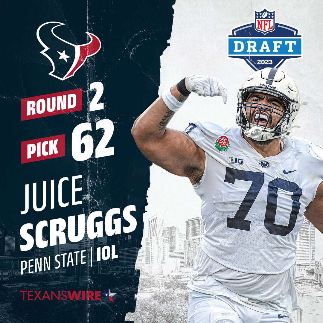 Twitter reacts to Juice Scruggs being drafted by the Texans