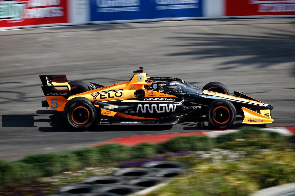 O’Ward continues blitzing IndyCar field in Long Beach first practice