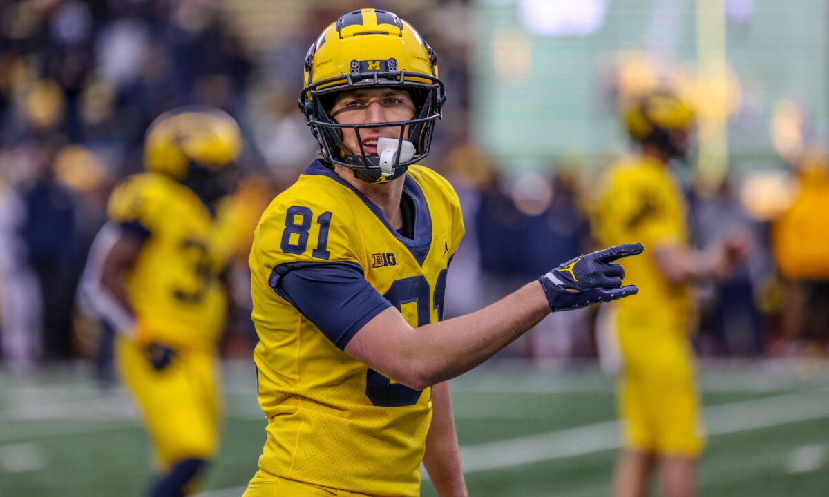 Remember the name Peyton O’Leary — Michigan football spring standout