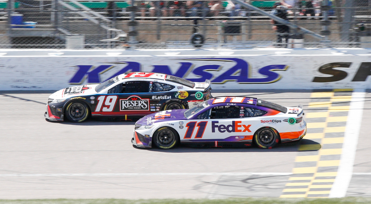 Joe Gibbs Racing celebrates 400th NASCAR win at Kansas Speedway