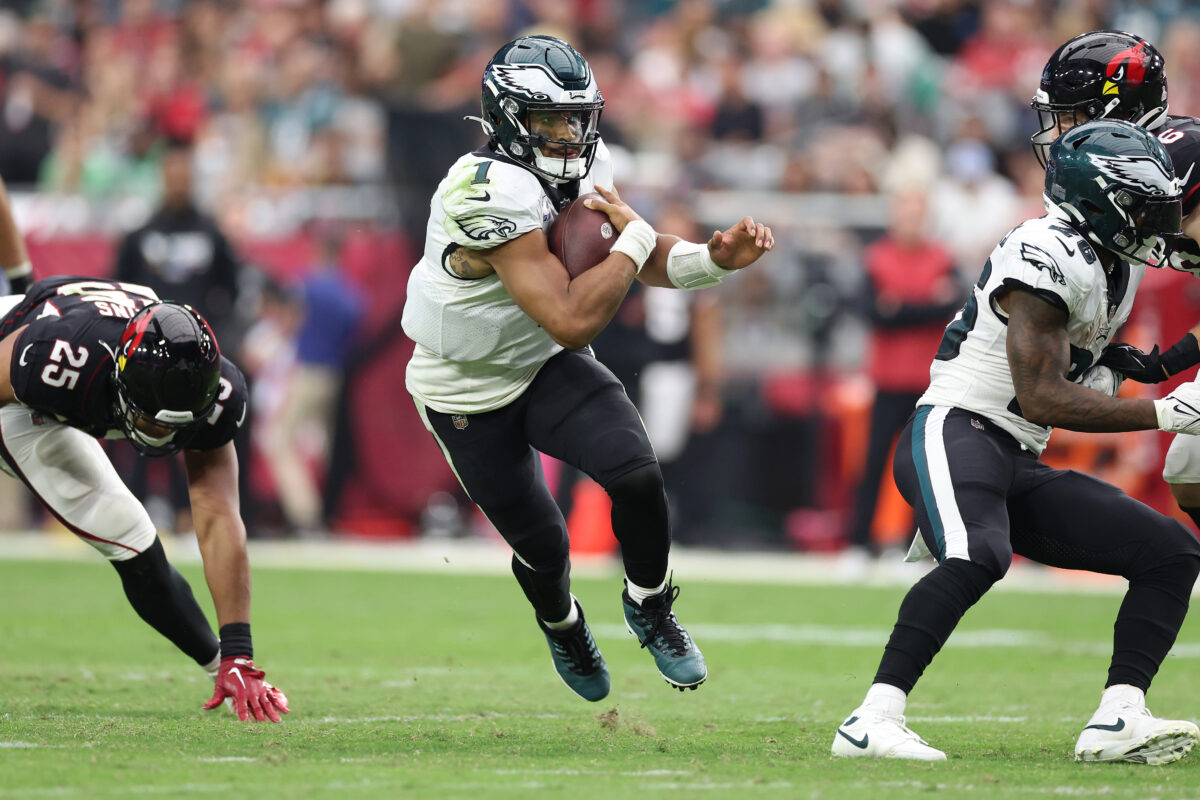 Watch: DeAndre Hopkins lists Eagles’ Jalen Hurts as a QB he’d love to play with