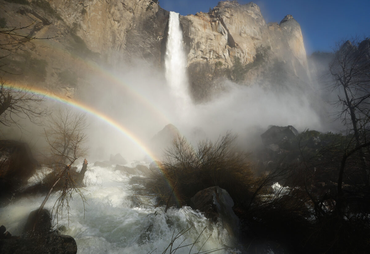 Stunning images of raging waters as California snowpack melts