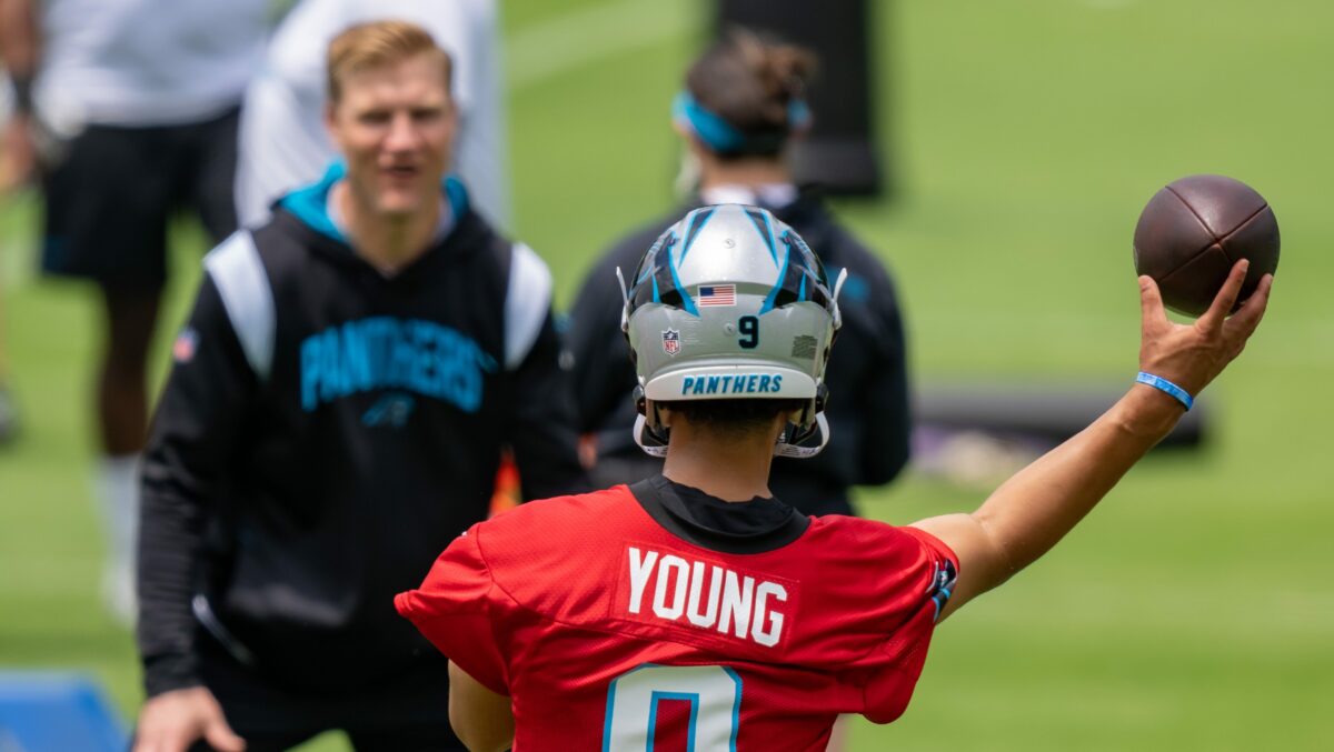 Panthers QB coach Josh McCown: I spend as much time as legally possible with Bryce Young