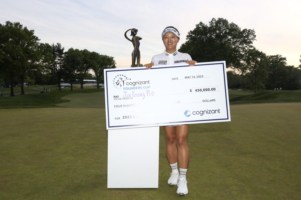 2023 Cognizant Founders Cup prize money payouts for each LPGA player