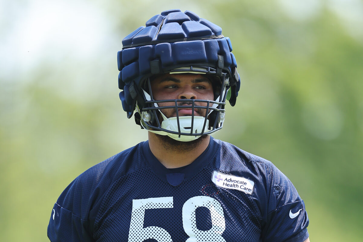 Bears 1st-rounder Darnell Wright starting at right tackle from Day 1 of OTAs