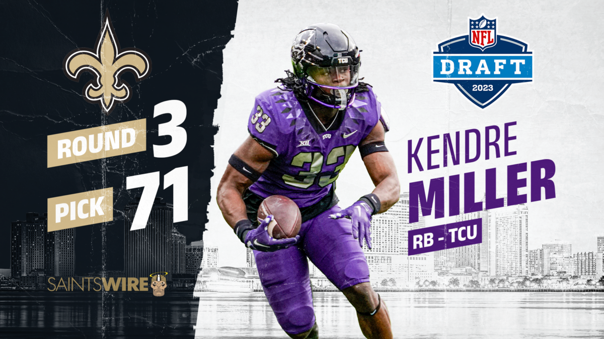 Kendre Miller is the first Saints draft pick to sign his rookie contract