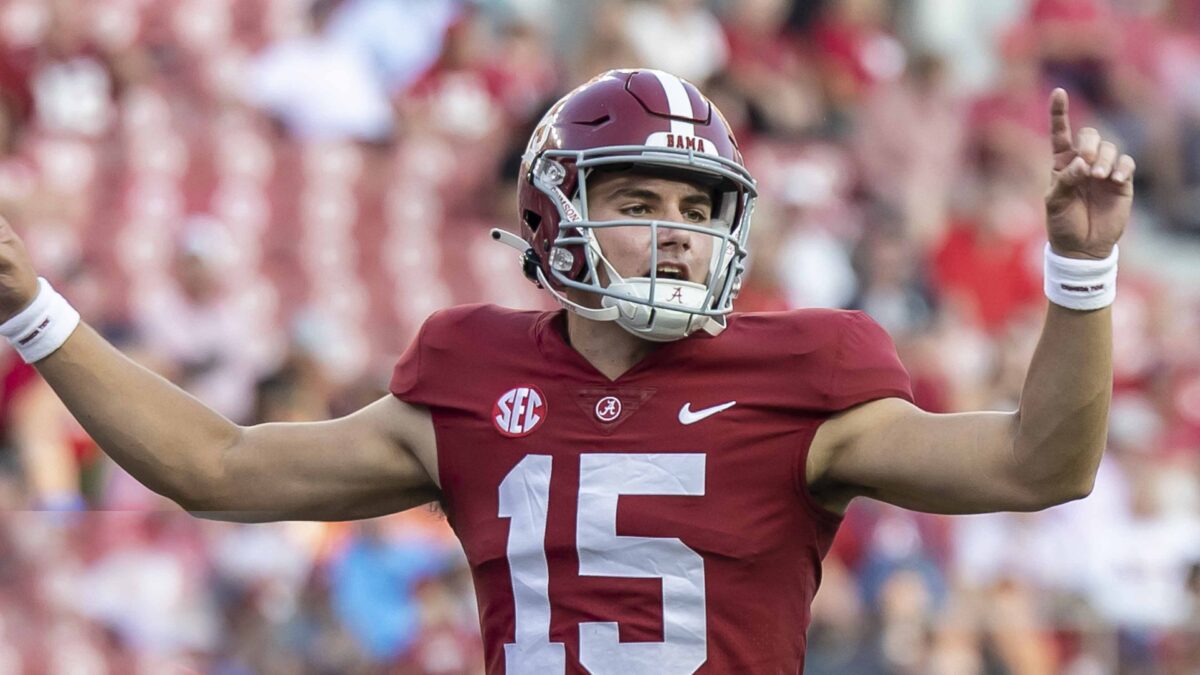 How does Alabama’s QB situation rank among all 133 FBS programs in 2023?