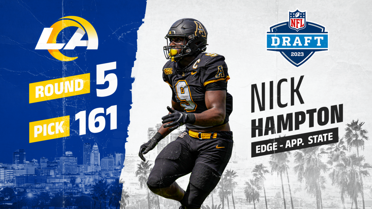 Watch highlights of Rams rookie Nick Hampton from Appalachian State