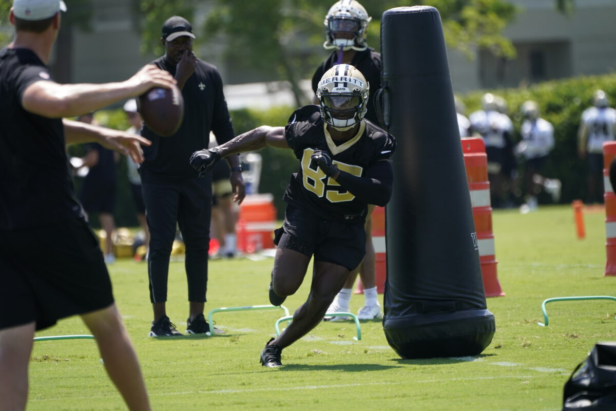 Kirk Merritt getting an extended tryout at running back in Year 2 with the Saints