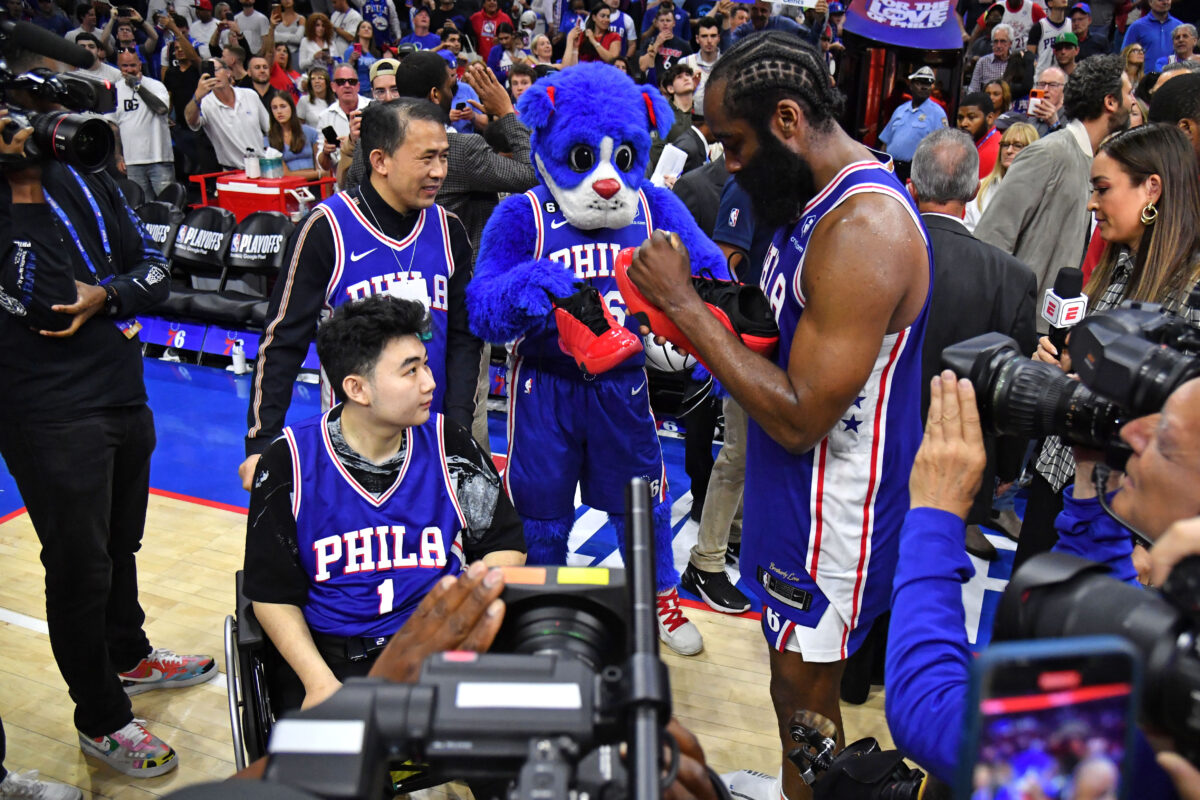 Sixers’ James Harden discusses having Michigan State victim at Game 4