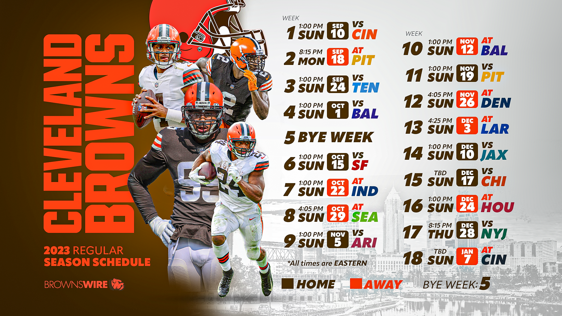 Browns: The 2023 schedule has arrived
