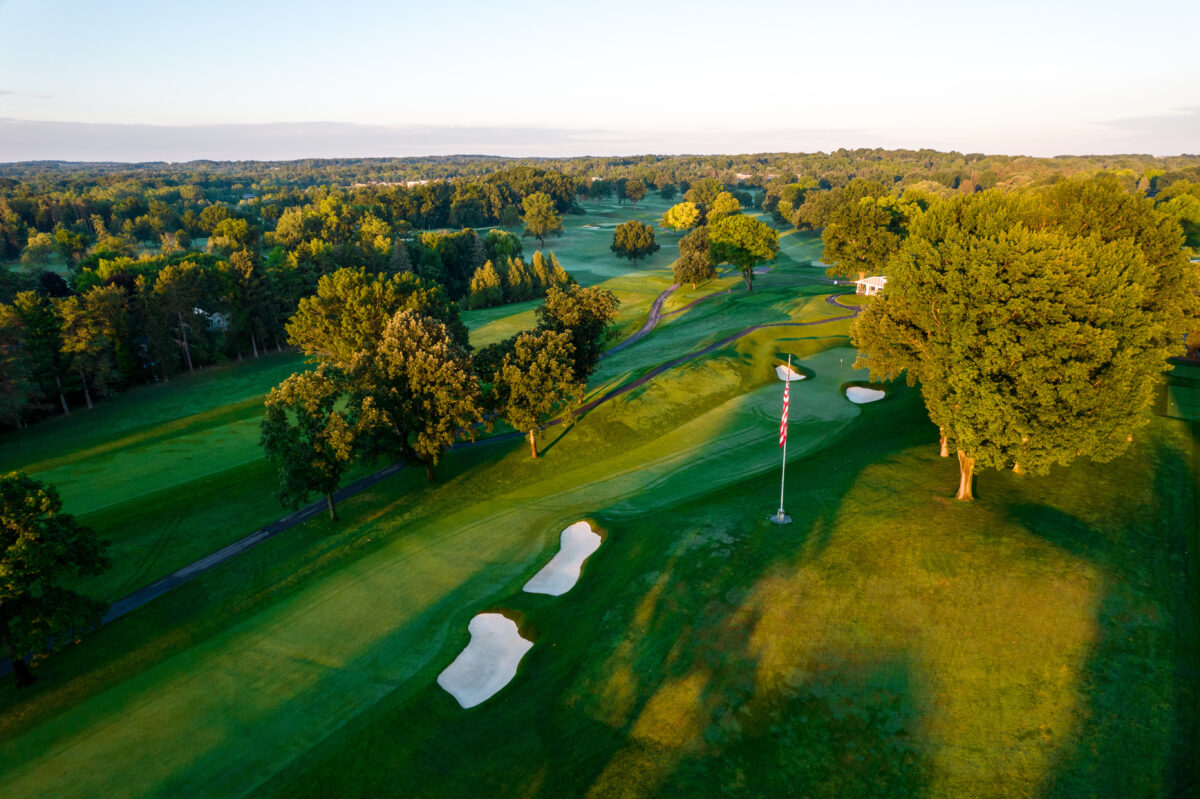 Watch: Stunning flyovers of the back nine at Oak Hill show a great closing stretch for 2023 PGA Championship