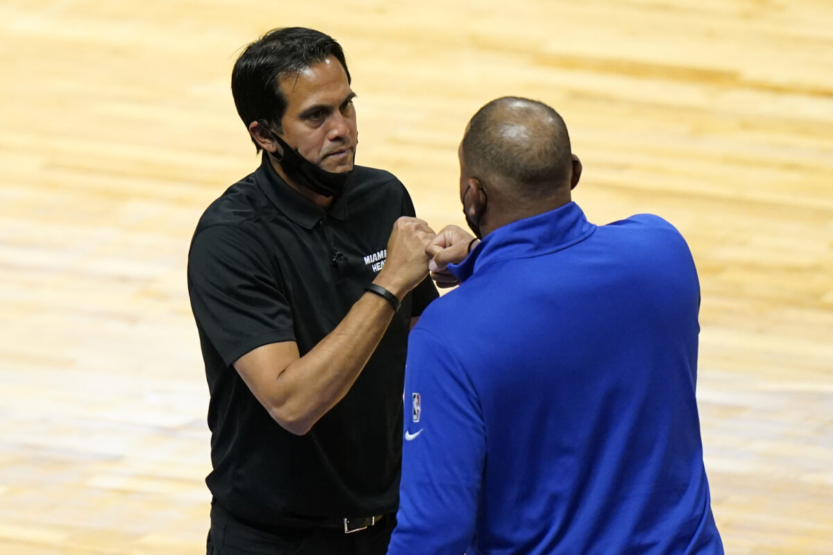 Heat coach Erik Spoelstra gives his thoughts on Sixers firing Doc Rivers