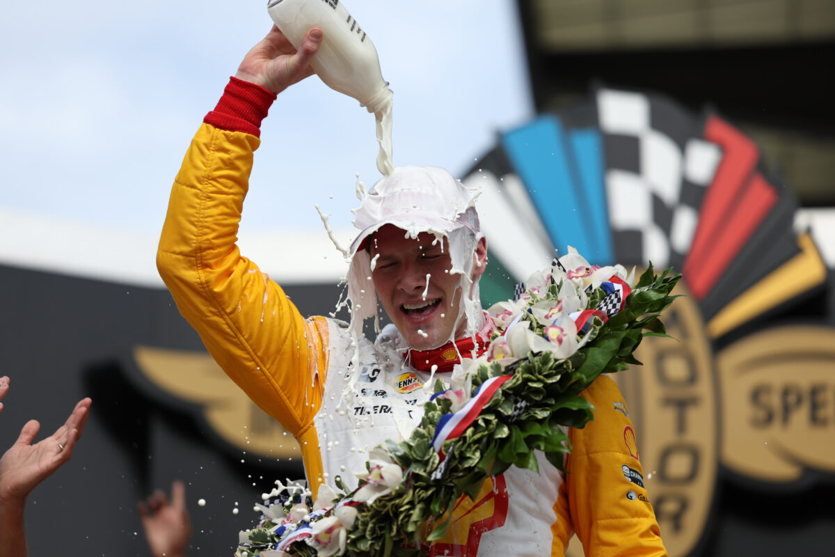 13 magnificent photos of Josef Newgarden’s Indy 500 victory milk celebration
