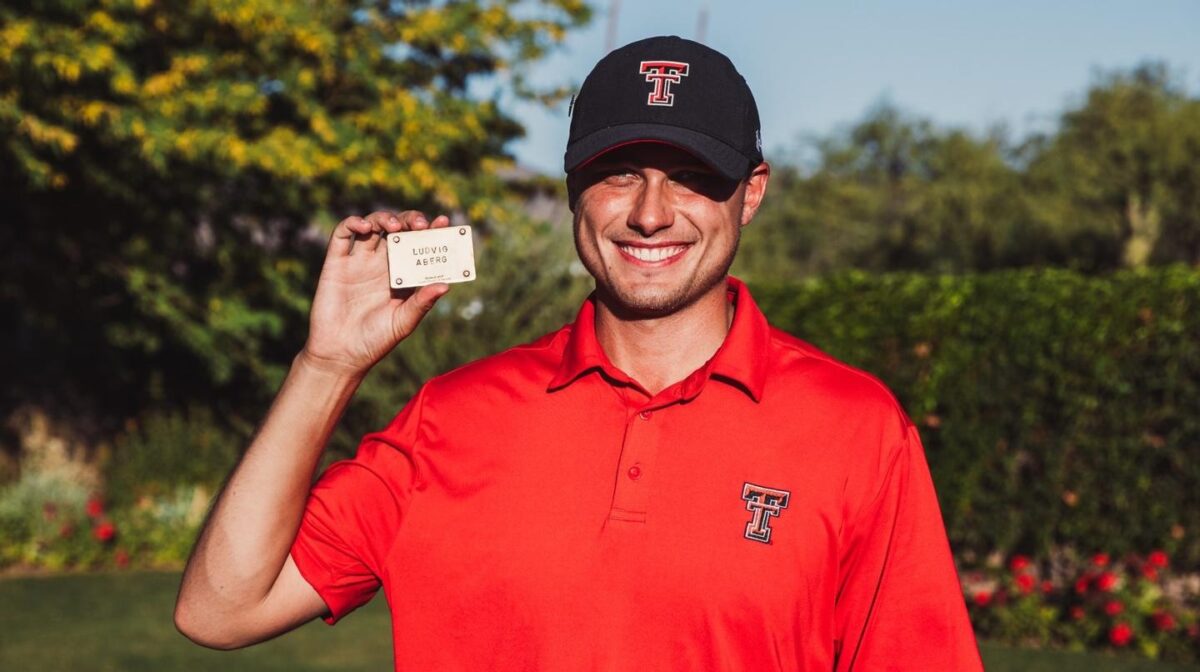 Texas Tech’s Ludvig Aberg finishes first in 2023 PGA Tour University standings, earning a PGA Tour card through the 2024 season