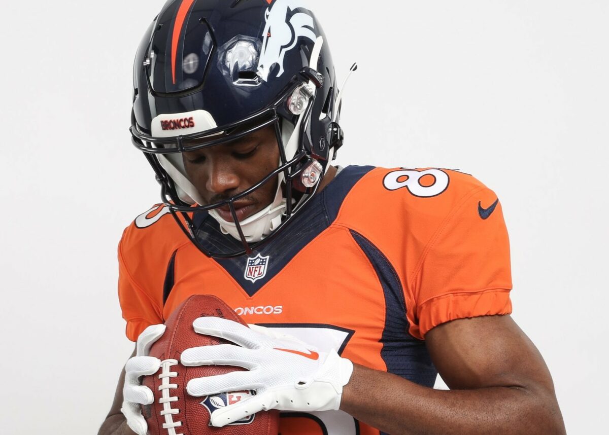 First look at Marvin Mims in a Broncos uniform
