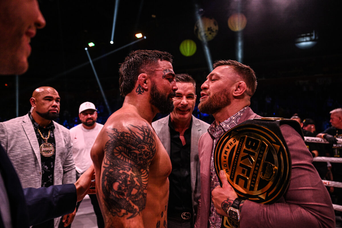 Mike Perry calls on Conor McGregor to accept ‘No. 1 fight in the world’ after impromptu BKFC 41 faceoff