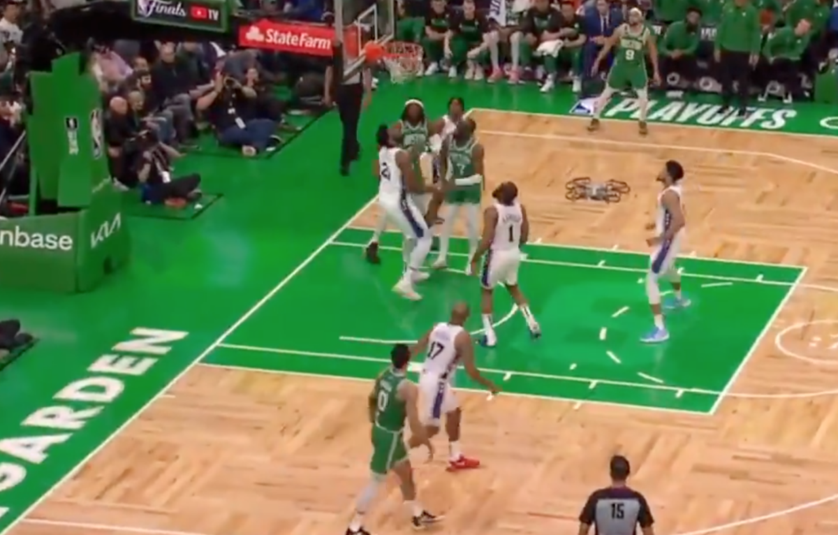 NBA fans were so annoyed by TNT using a drone camera for the 76ers – Celtics game