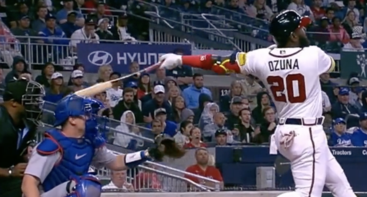 The Dodgers’ Will Smith called out Marcell Ozuna who keeps hitting catchers with his backswing