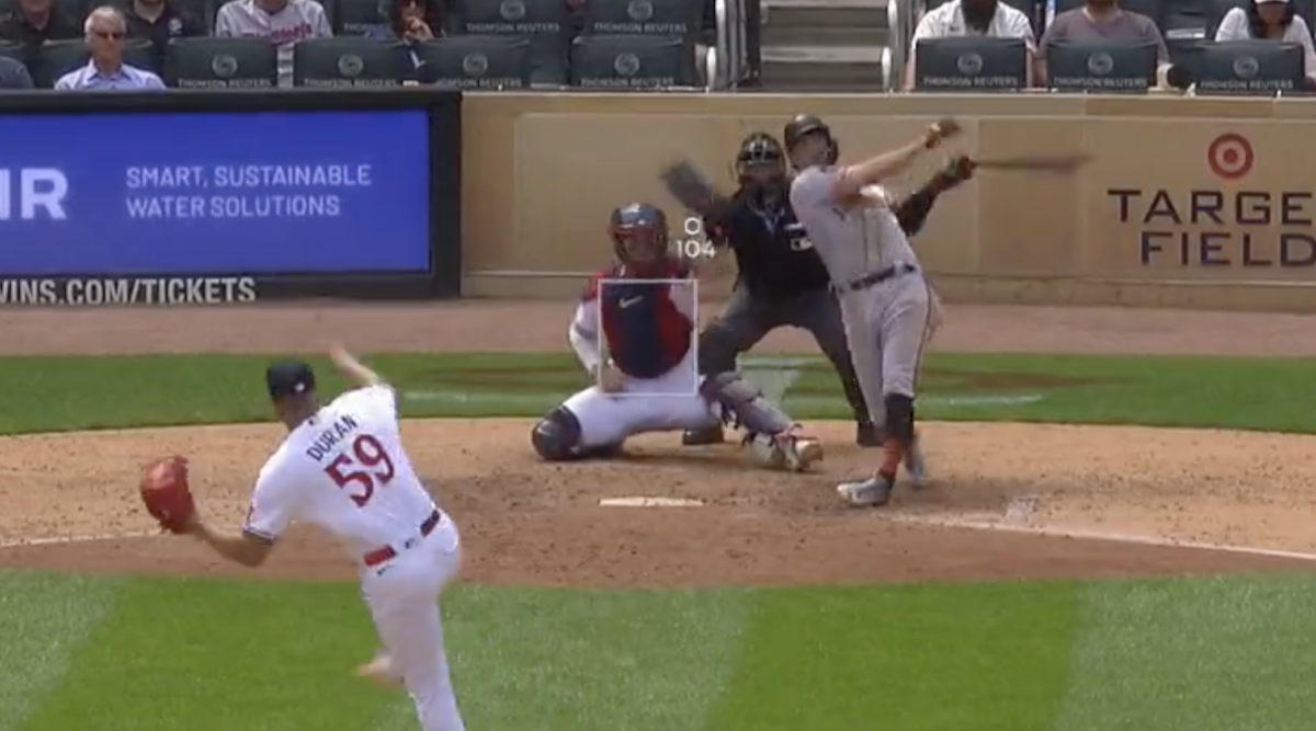 MLB fans were in awe watching Twins closer Jhoan Duran torment the Giants with 104-plus mph pitches