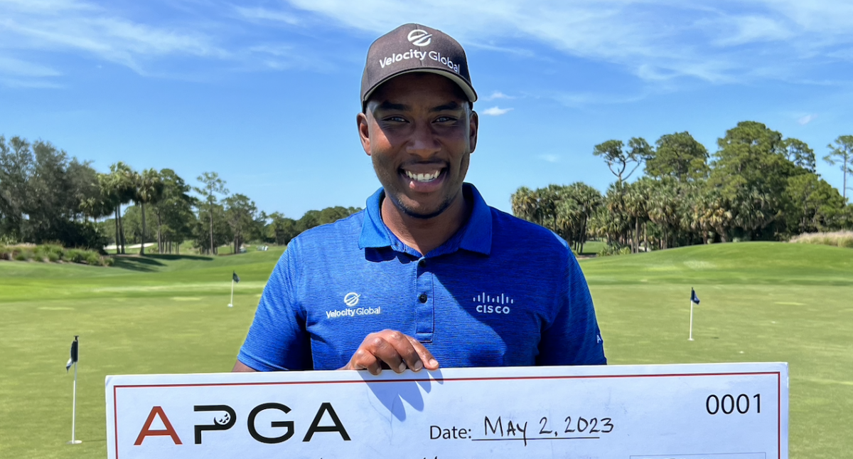 Deaf golfer Kevin Hall erases eight-shot deficit to win APGA Tour event at PGA Golf Club