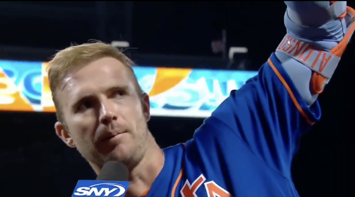 Pete Alonso is back to dropping casual F-bombs after mashing a walk-off HR