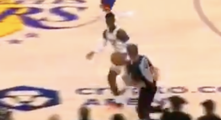NBA fans couldn’t believe ref Scott Foster ignored Dennis Schröder’s blatant carry right in front of him
