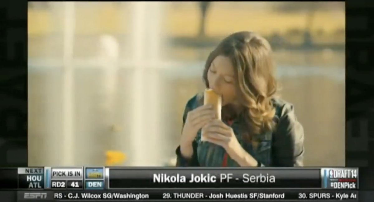 Reminder: Nikola Jokic was drafted during a Taco Bell commercial. Now he’s won the NBA Finals