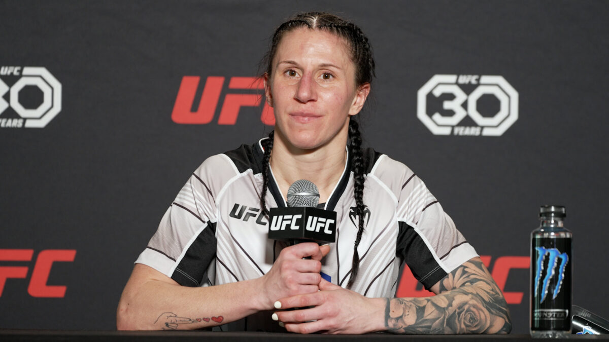 Jamey-Lyn Horth wouldn’t let Hailey Cowan’s weight miss stop octagon debut at UFC Fight Night 223