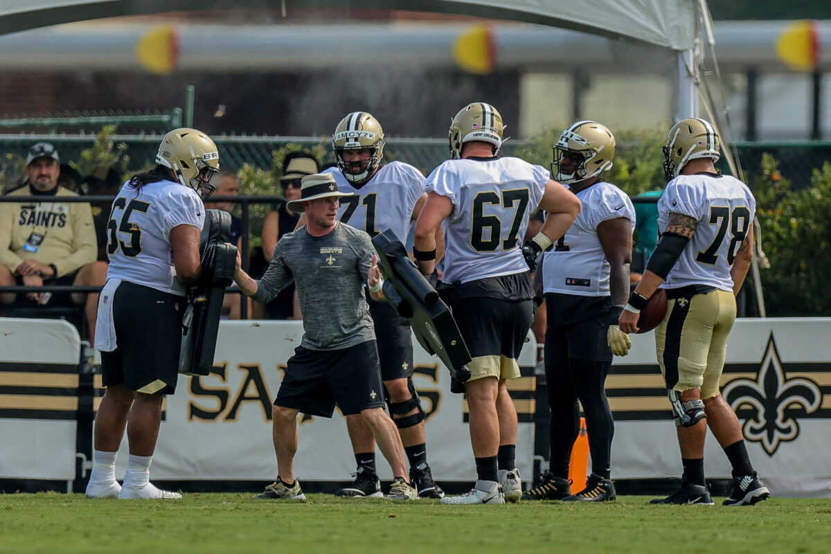 1 veteran player on roster bubble at each position group for the Saints