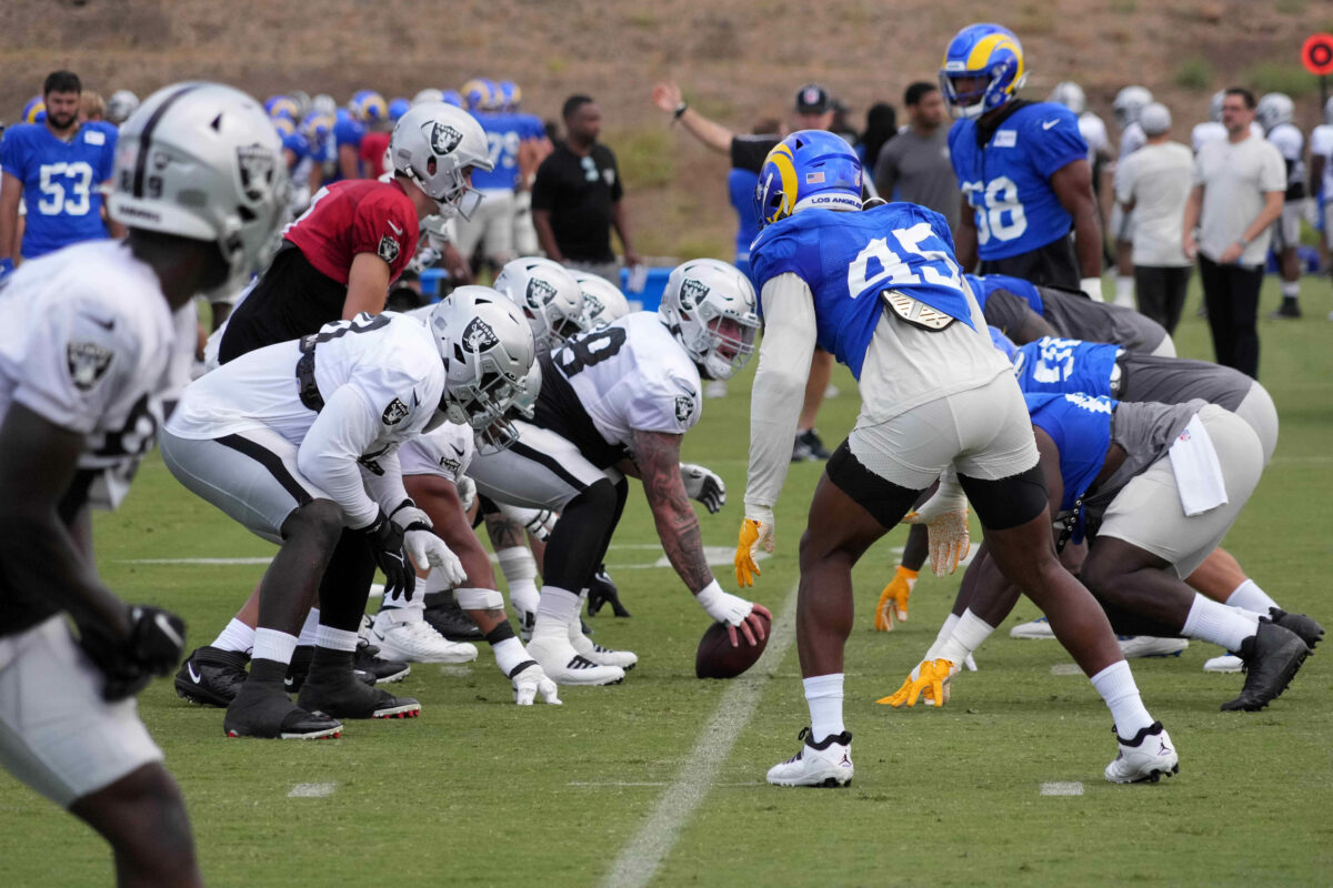Raiders to hold joint training camp practices with Rams