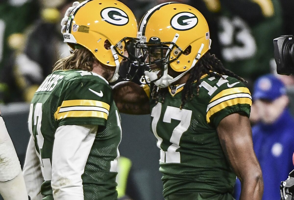 Which Packers receivers caught the most passes from Aaron Rodgers?