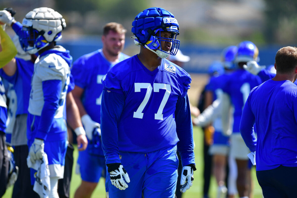 Matthew Stafford loves Alaric Jackson’s competitiveness: ‘Typical nasty offensive lineman’