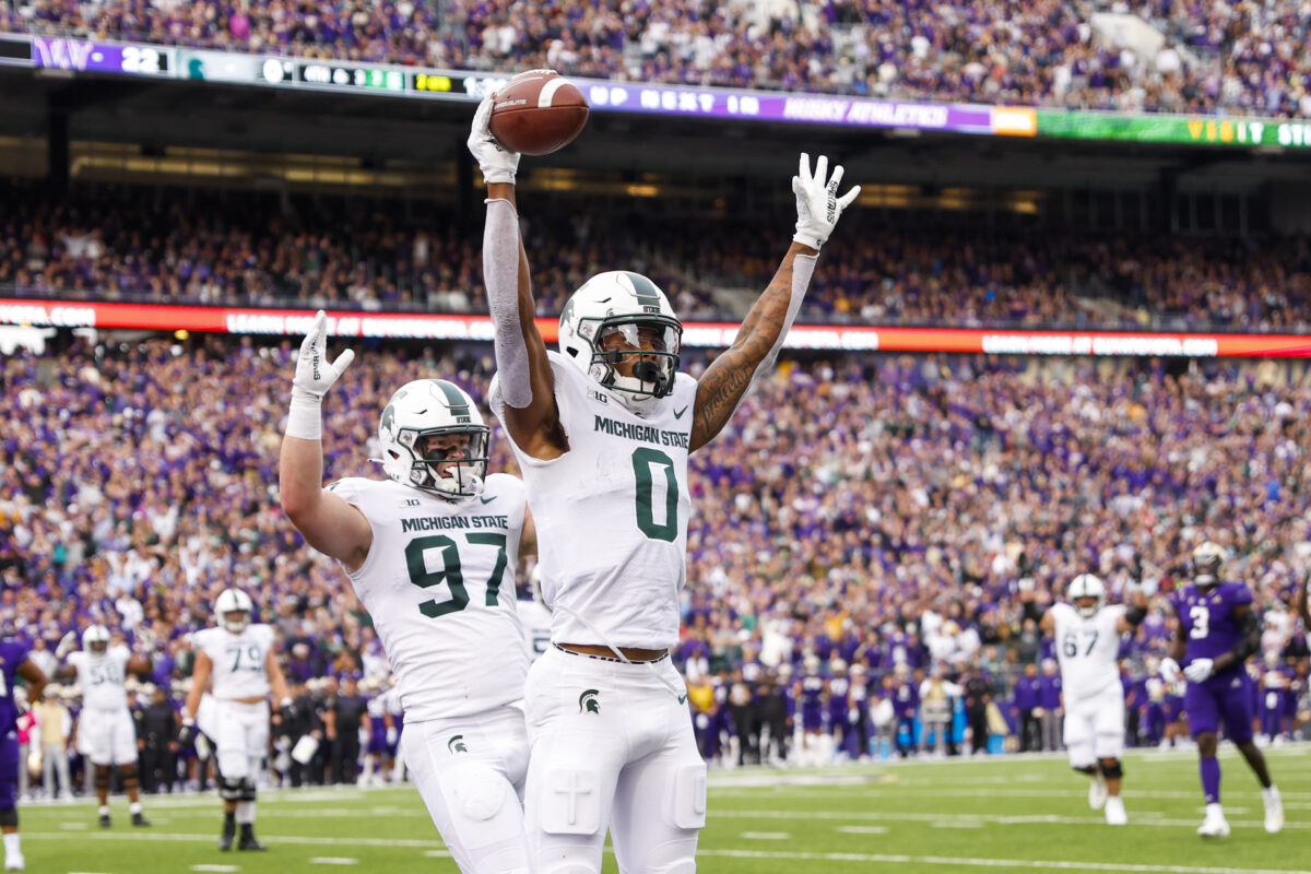 LOOK: Michigan State football transfer WR Keon Coleman releases statement regarding transfer portal rumors